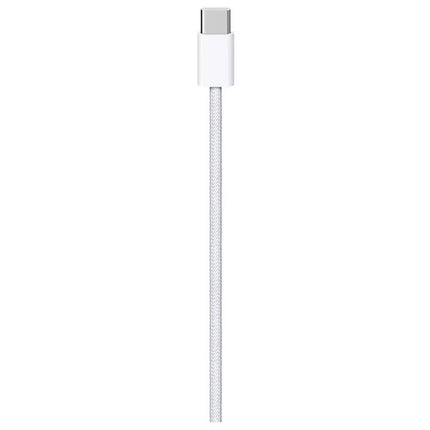 Genuine Original Apple iPhone USB-C to USB-C 60W (A2795/MQKJ3FE/A) - Silver/Woven - 1 Meter - USB-C to USB-C