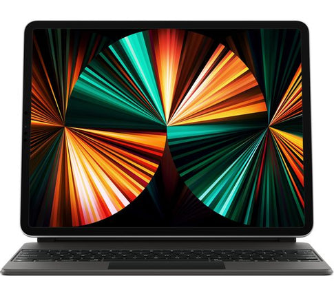 Genuine Apple Magic Keyboard for iPad Pro 12.9‑inch (5th Generation) 2021 - A2480 - MJQK3B/A - Black - White