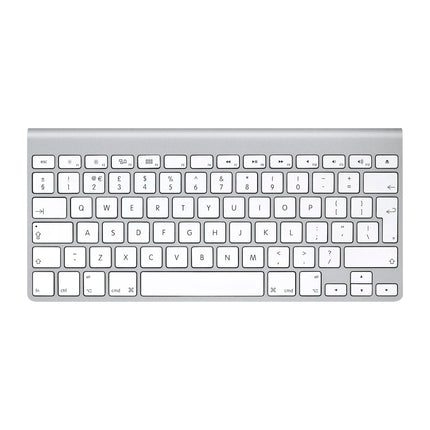 Genuine Original Apple Wireless Magic Keyboard 1 (A1314) - White/Silver - QWERTY UK/US Layout