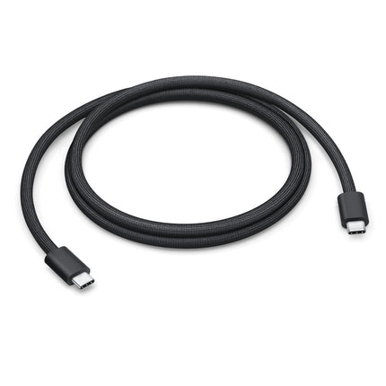 Genuine Original Apple iPhone USB-C to USB-C 60W (A2795/MQKJ3ZM/A) - Black/Woven - 1 Metre - USB-C to USB-C