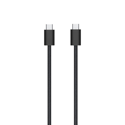 Genuine Original Apple iPhone USB-C to USB-C 60W (A2795/MQKJ3ZM/A) - Black/Woven - 1 Metre - USB-C to USB-C