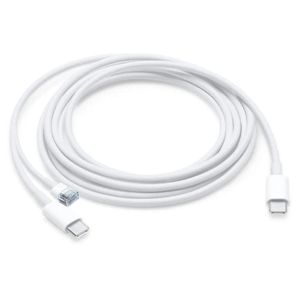 Genuine Original Apple USB-C Registered Jack Security Anti-Theft Alarm Cable (A1739/RJ11 RJ22) - 2 Metre - USB-C to USB-C