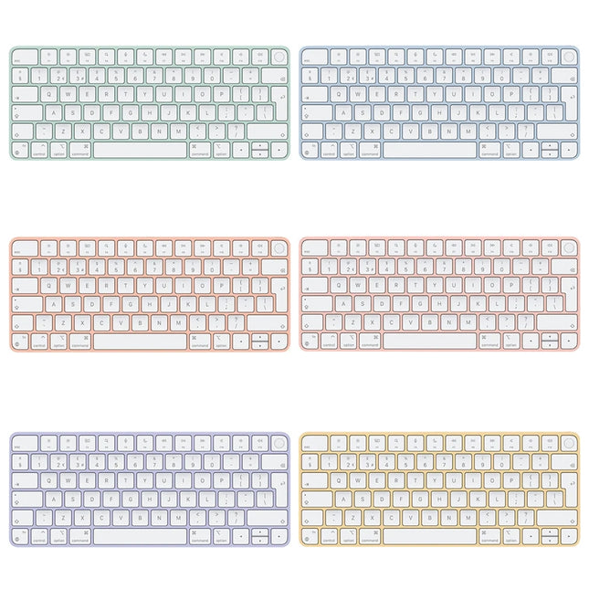 Genuine Apple Wireless Magic Keyboard With Touch ID (A2449/MK2A3BA) - All Colours - Silicon - QWERTY BRITISH/ENGLISH LAYOUT