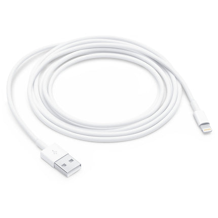 Genuine Original Apple iPhone Lightning Charging Registered Jack Security Anti-Theft Alarm Cable (MD819/RJ11 RJ22) - 2 Metre - USB to Lightning