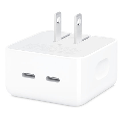 Apple 35W Dual USB-C (2 Pin US) Power Adapter for MacBook (A2571) | Genuine