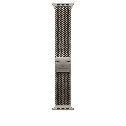 Genuine Original Apple Watch Ultra Natural Titanium Milanese Loop - 49MM