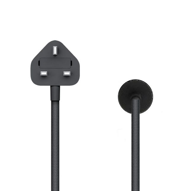 Genuine Original Apple Studio Display (5K Retina) Magnetic (Woven/Braided) Mains Power Cable Lead (2024 onwards) - Black - PN/821-00036