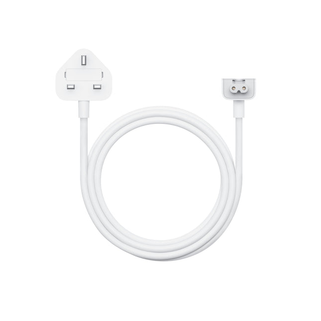 Genuine Apple Macbook UK Mains Power Extension Cable Lead (2018 onwards) (A1689/MQ826AM/A) - 1.8 Metres - White