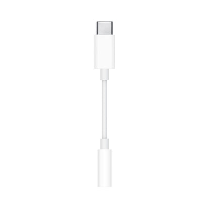 Genuine Apple USB-C to 3.5mm Headphone Jack Adapter (A2155/MU7E2ZM/A) - White