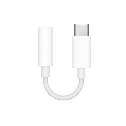 Genuine Apple USB-C to 3.5mm Headphone Jack Adapter (A2155/MU7E2ZM/A) - White