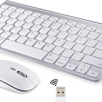 iMac Mouse & Keyboard - White/Silver - Bluetooth