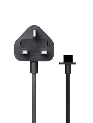 Genuine Original Apple iMac Pro UK (3 Pin) Mains Power Cable Lead for (2019) - Black