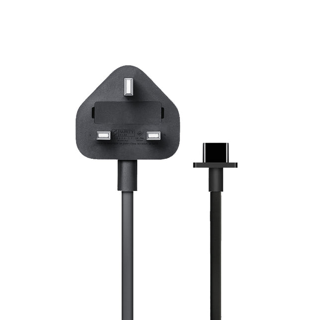 Genuine Original Apple iMac Pro UK (3 Pin) Mains Power Cable Lead for (2019) - Black