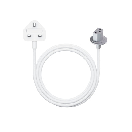 Genuine Original Apple iMac UK (3 Pin) Mains Power Cable Lead for (2012 - 2021) - White