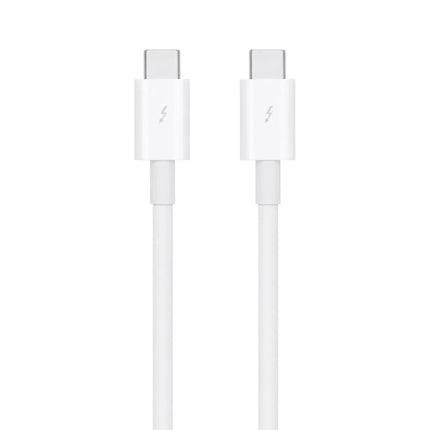 Genuine Original Apple Thunderbolt 3 USB-C to USB-C 100W (A1896/ MQ4H2ZM/A) - White - 0.8 Metre - USB-C to USB-C